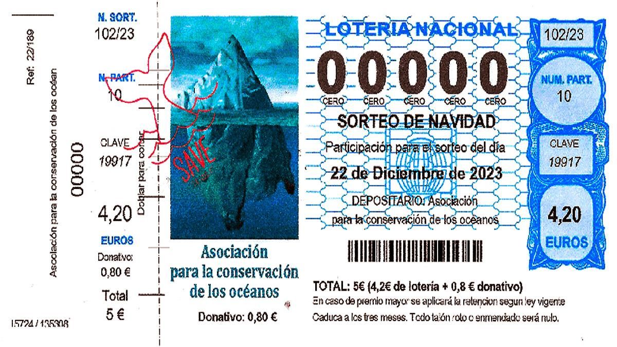 Modelo de participación de Lotería que cumple la legislación vigente.