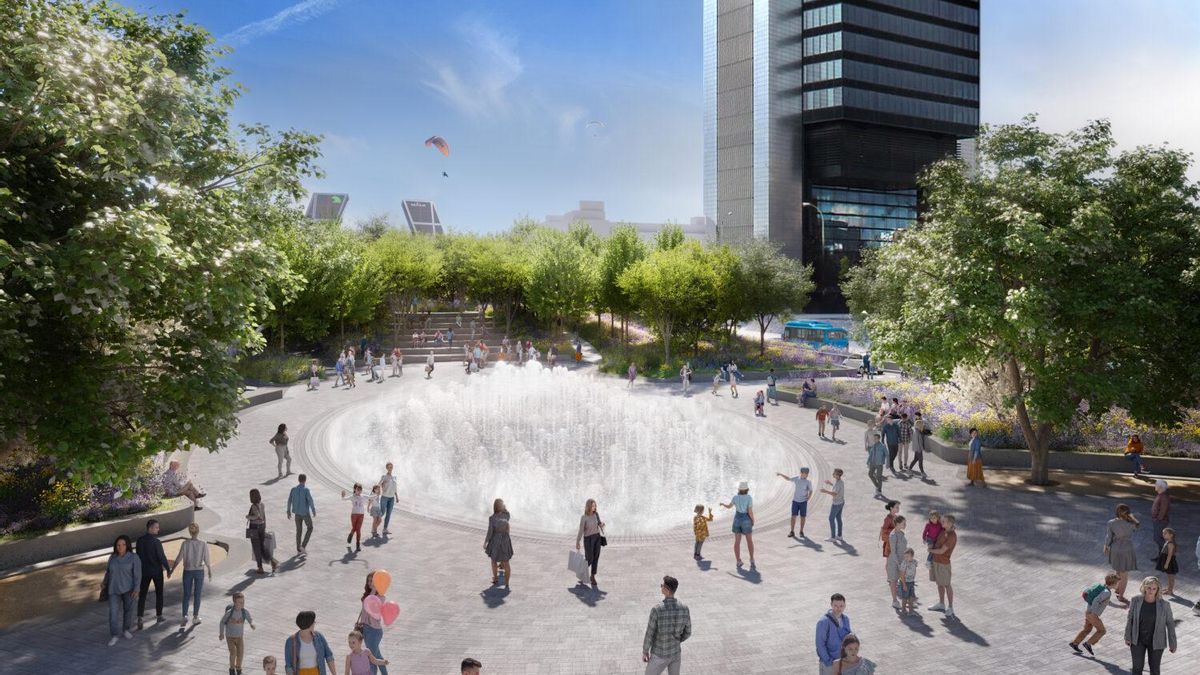 Fuente que se instalará en Parque Castellana