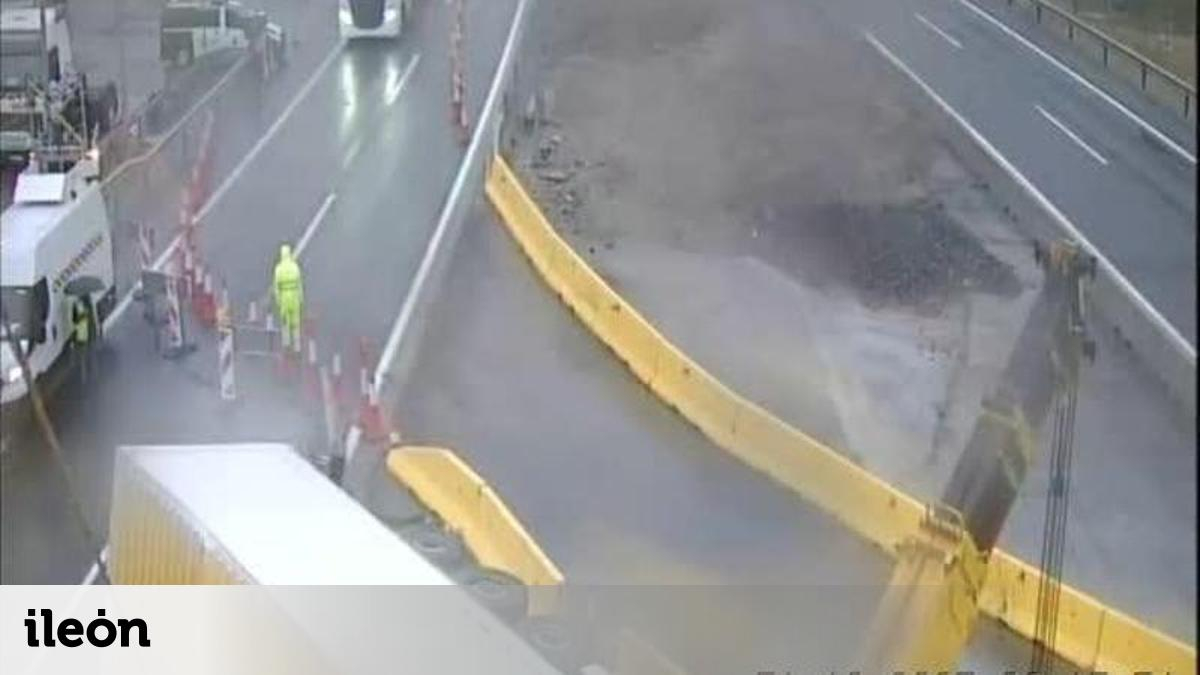 Un accidente provocó un corte de tráfico de la autopista León-Asturias ...