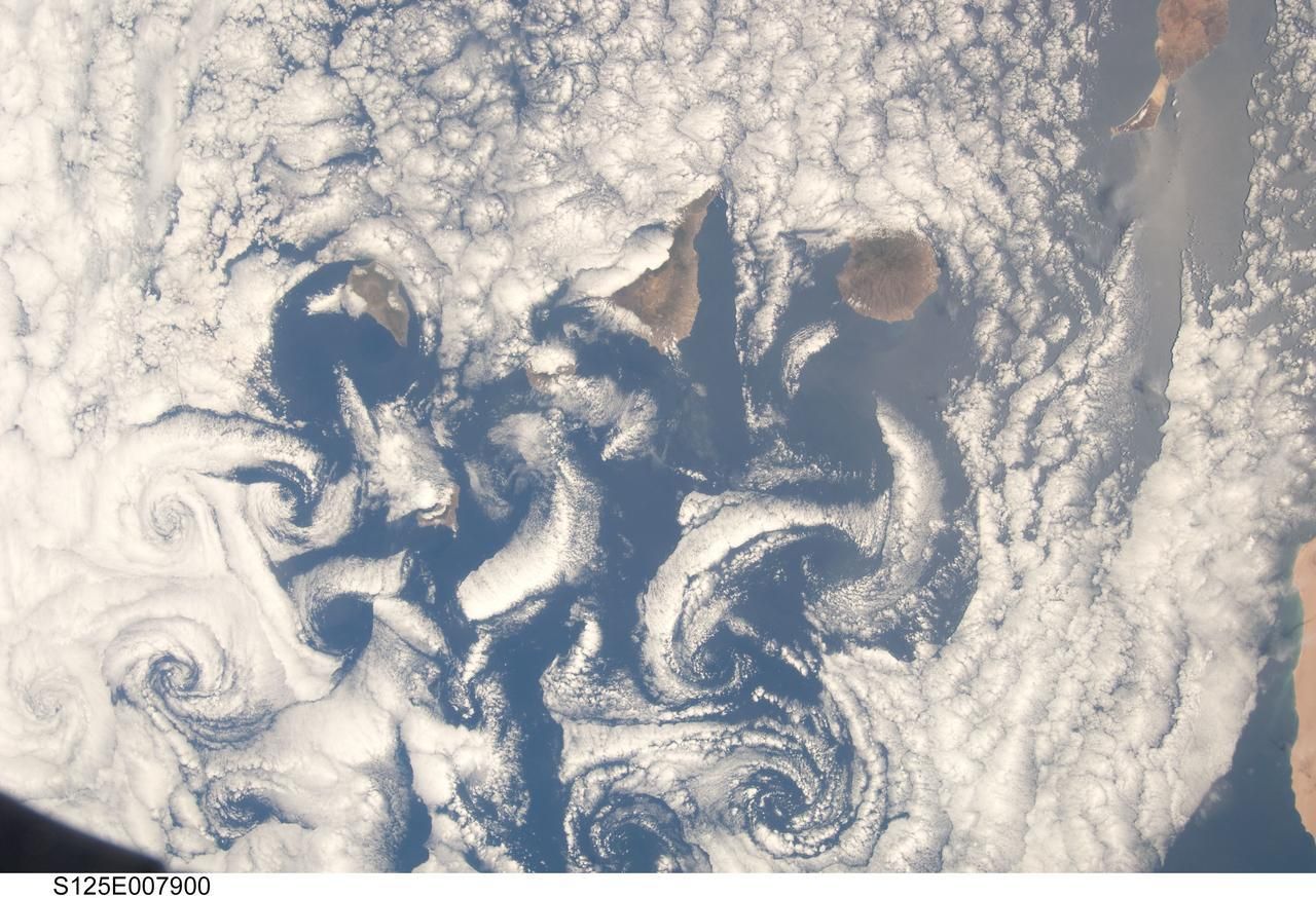 Las Islas Canarias vistas desde el espacio. (La Nasa).