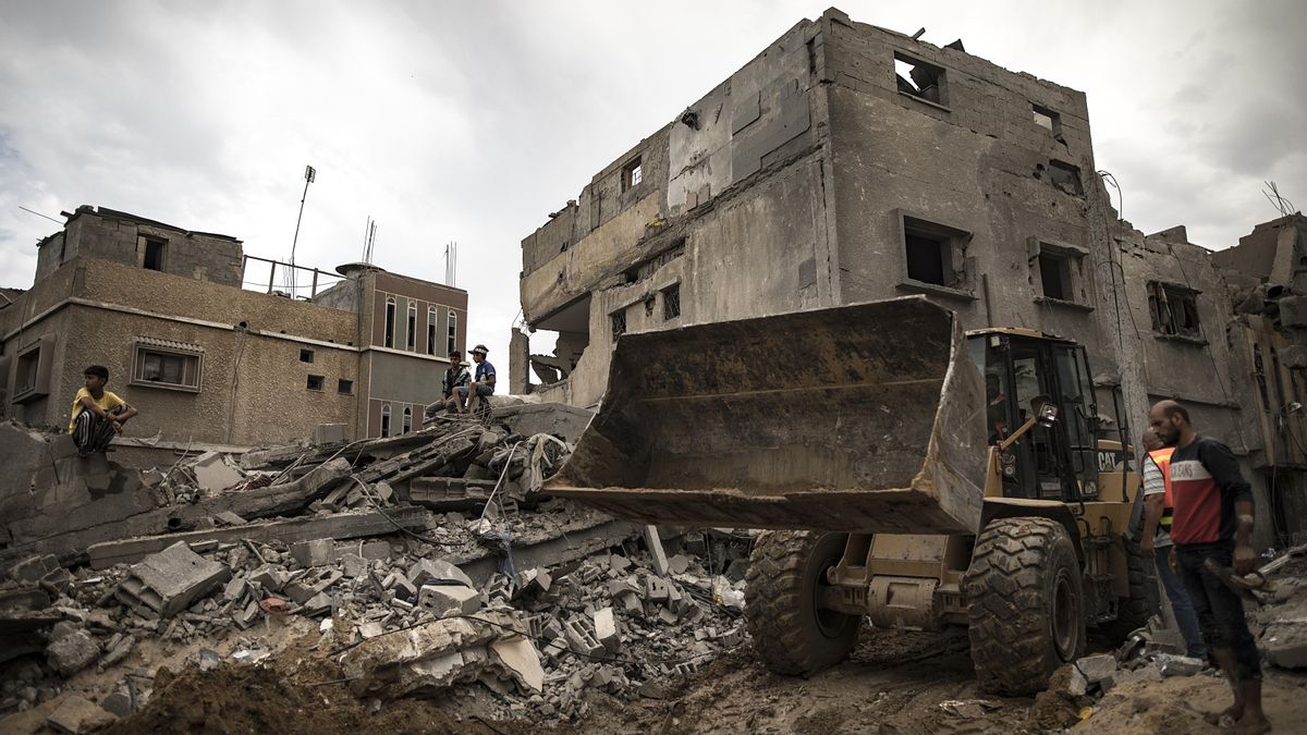 Destrucción en Gaza. EFE/EPA/HAITHAM IMAD