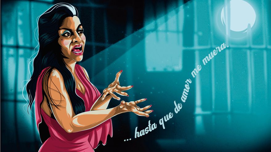 Ilustración de 'Lola Flores. El arte de vivir' (Lunwerg, 2021)