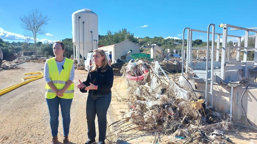 La Diputació de València empieza en Godelleta la reparación de las 75 depuradoras dañadas por la DANA