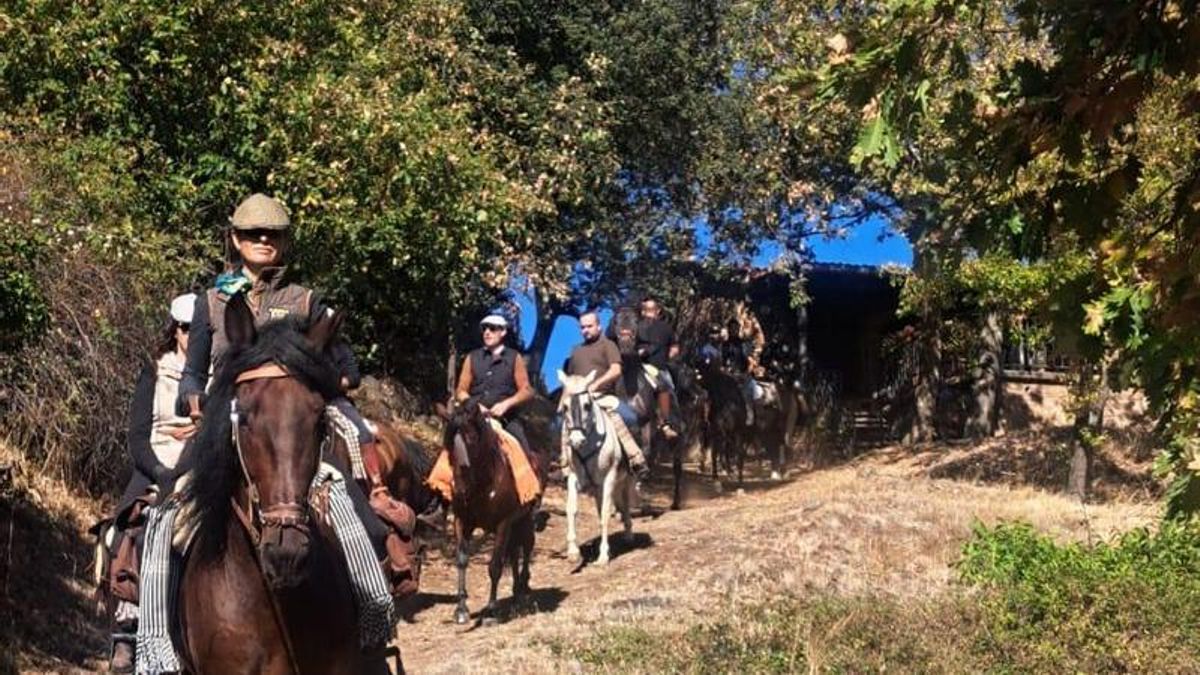 Medio centenar de caballos recorren los pueblos del valle de Ocón