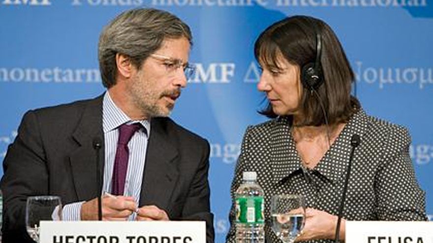 Torres con una de sus tantos jefxs: la ministra Felisa Miceli