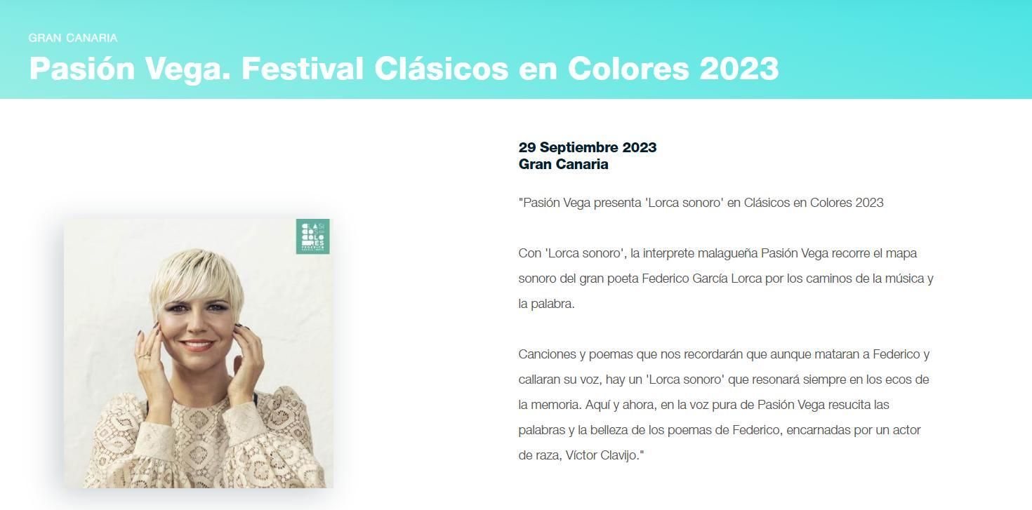 Noticia con más interacciones sobre Pasión Vega