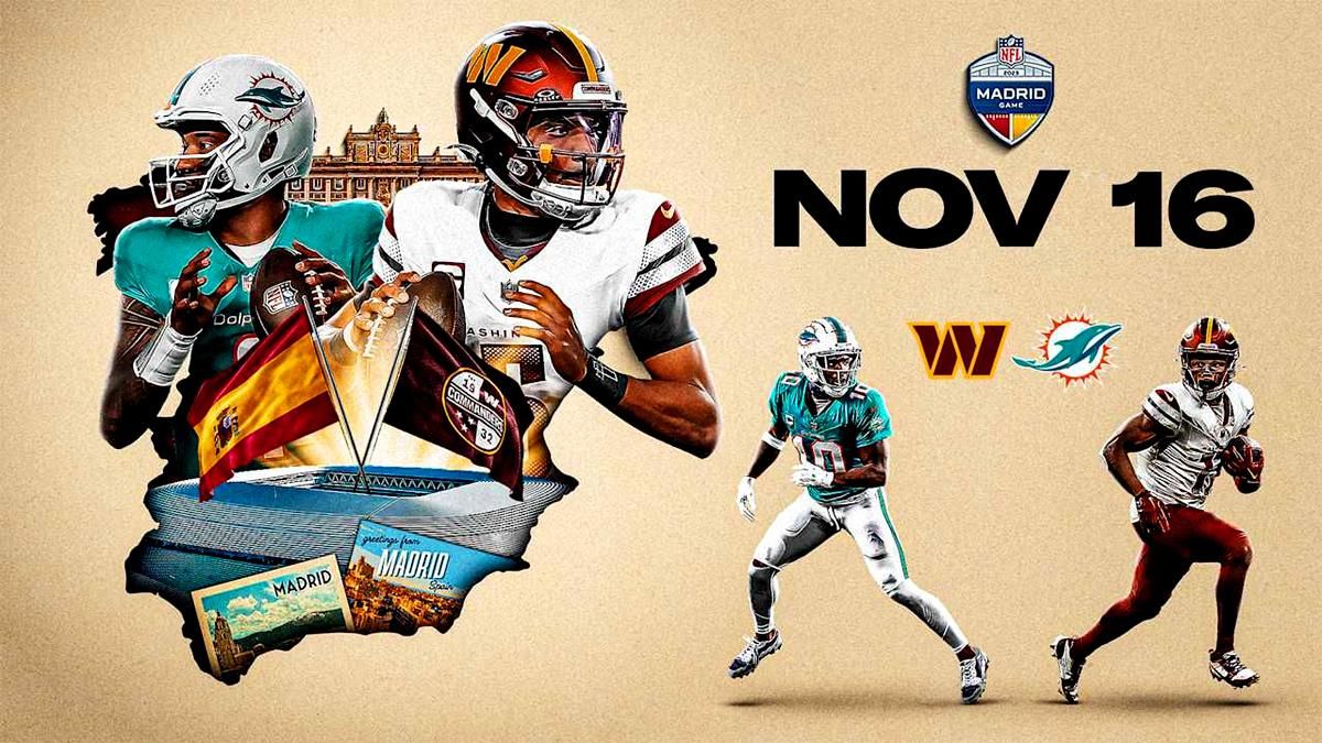Mediaset detalla su cobertura para emitir el Dolphins-Commanders, primer partido de la NFL que se va a jugar en España