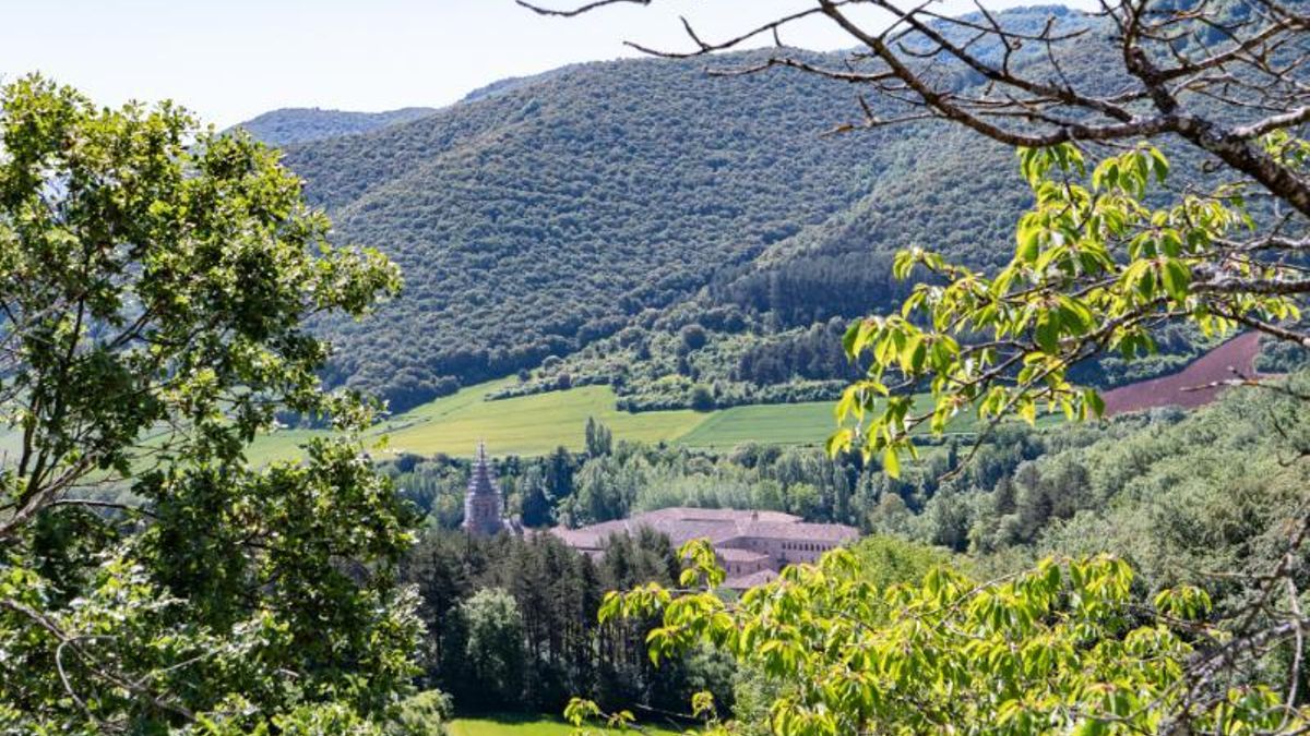 Paisaje de La Rioja, monte y cielo despejado