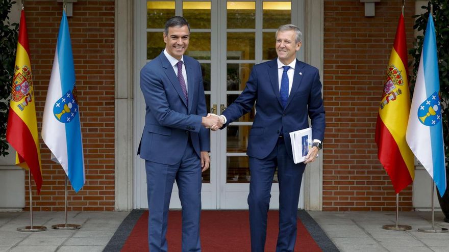 Rueda sale de su reunión con Sánchez sin ninguna propuesta sobre la financiación de Galicia por parte de Moncloa