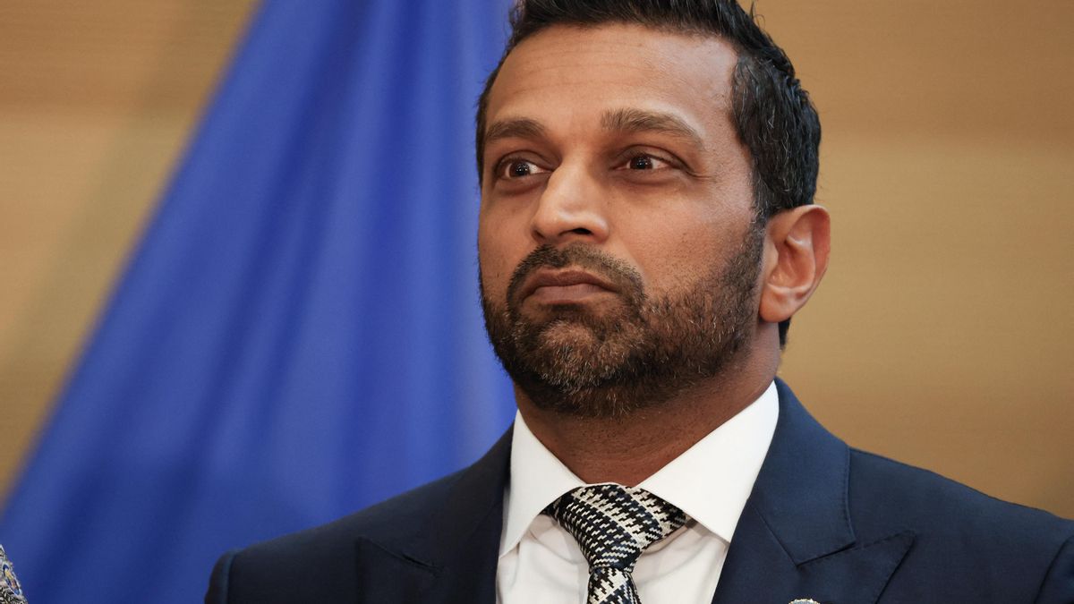 El director del FBI, Kash Patel, en una conferencia de prensa dos días después de que Charlie Kirk recibiera un disparo en Orem, Utah, el 12 de septiembre de 2025.