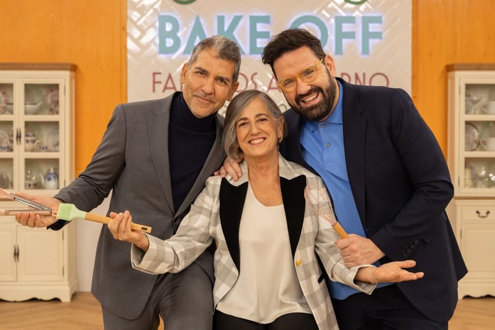 Tomás Roncero, Eva Arguiñano y Damián Betular