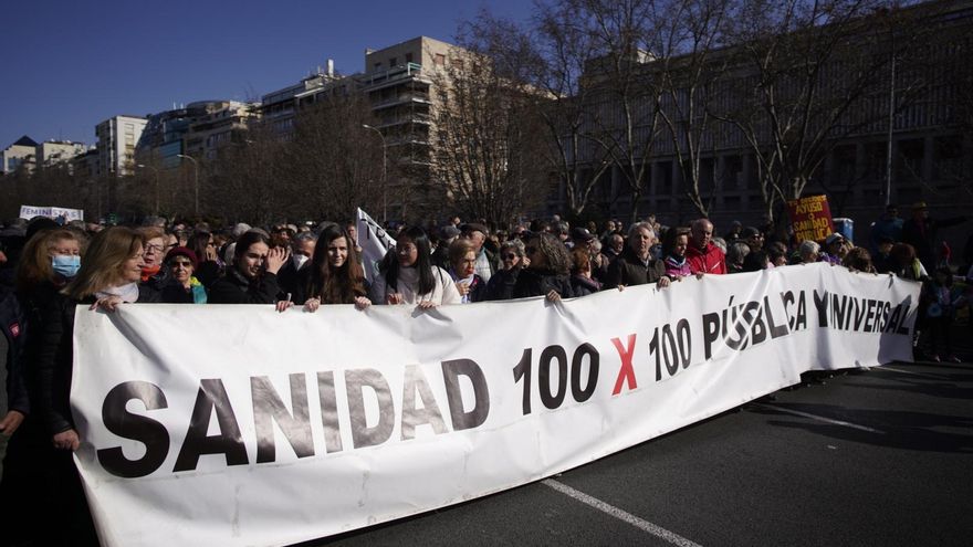 Manifestación el 12 de febrero por la sanidad pública en Madrid