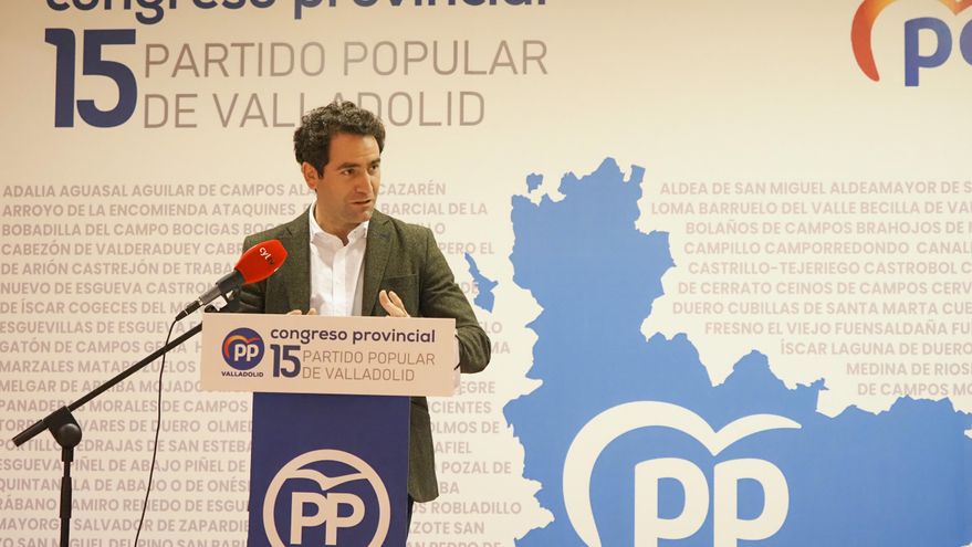 Valladolid. 27/3/2021. Congreso provincial del Partido Popular en Valladolid con la elección de Conrado Iscar como predidente del partido en Valladolid. Teodoro García Ege EUROPAPRESS/PHOTOGENIC/CLAUDIA ALBA