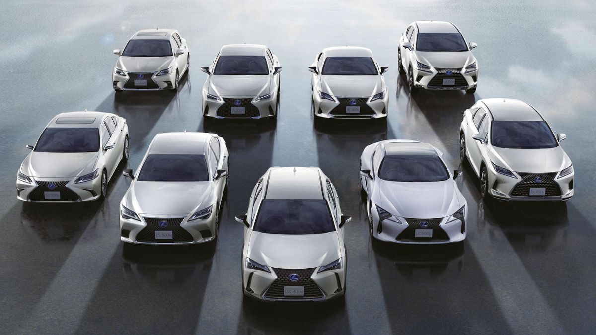 La familia electrificada de Lexus al completo.