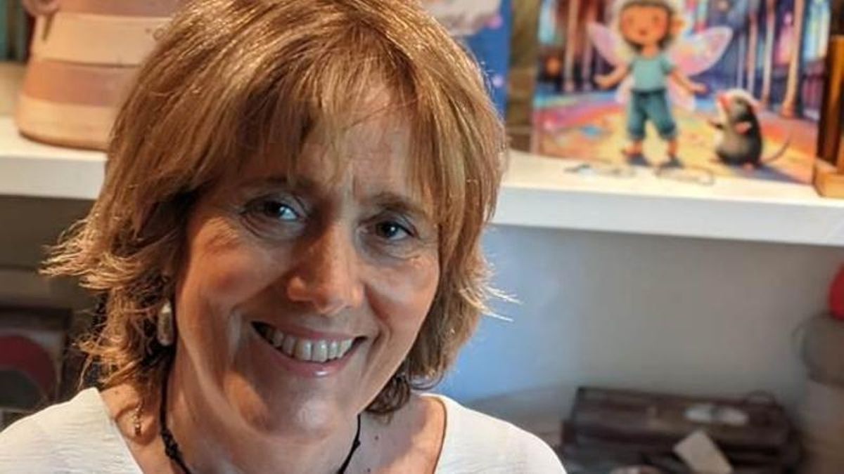 La narradora y vidriera Rosa García Morán.