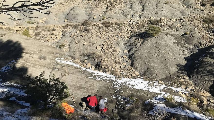 Excavación llevada a cabo en noviembre de 2020 en el yacimiento de Cal Torrades.