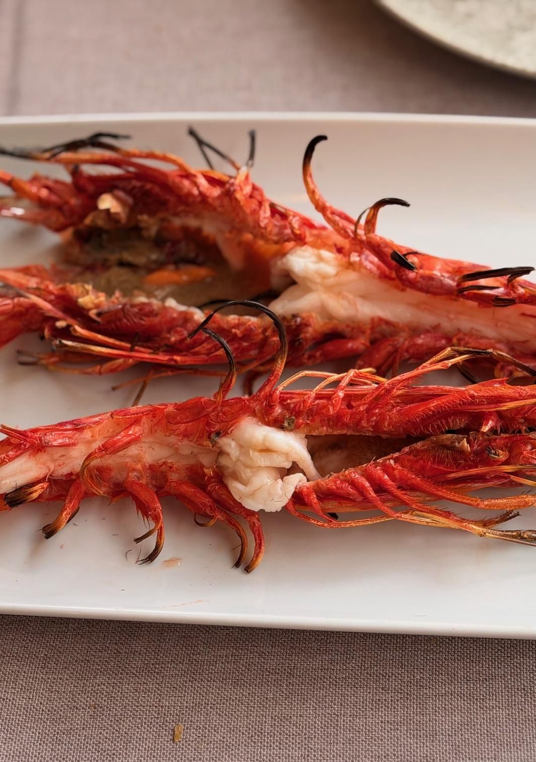 Carabineros a la brasa.