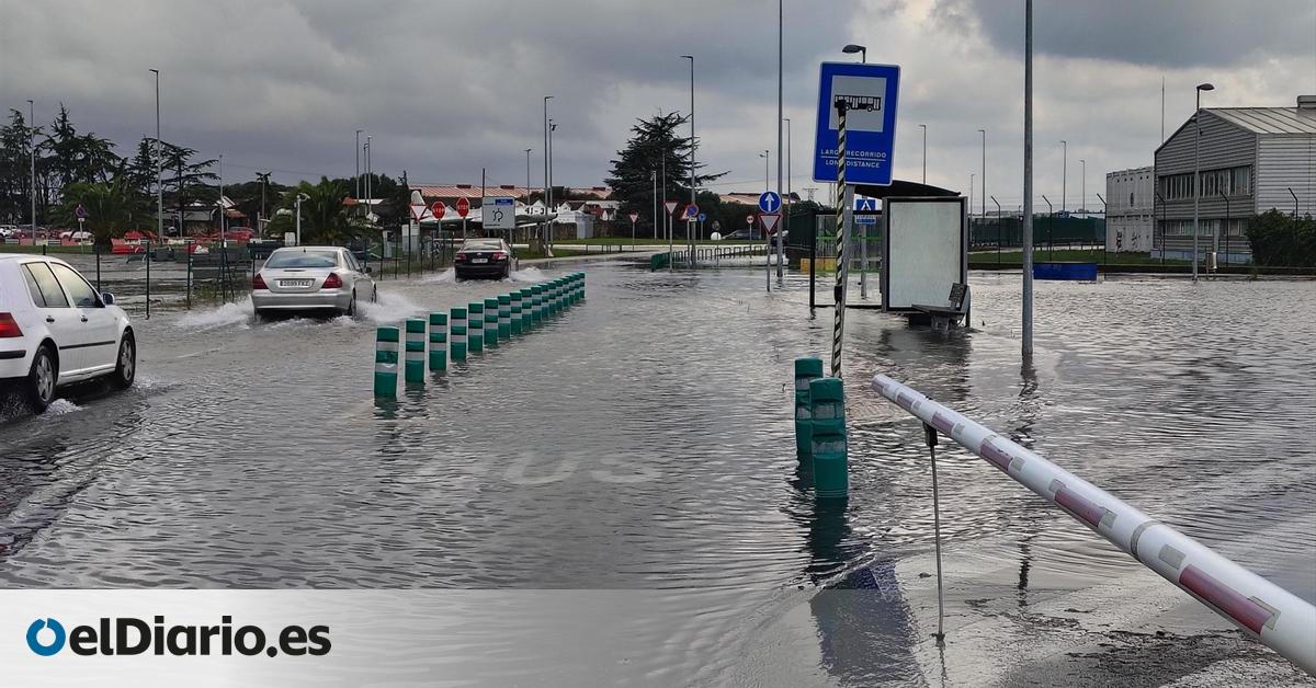 Las fuertes lluvias provocan inundaciones, accidentes y el colapso del tráfico en varios puntos de Cantabria