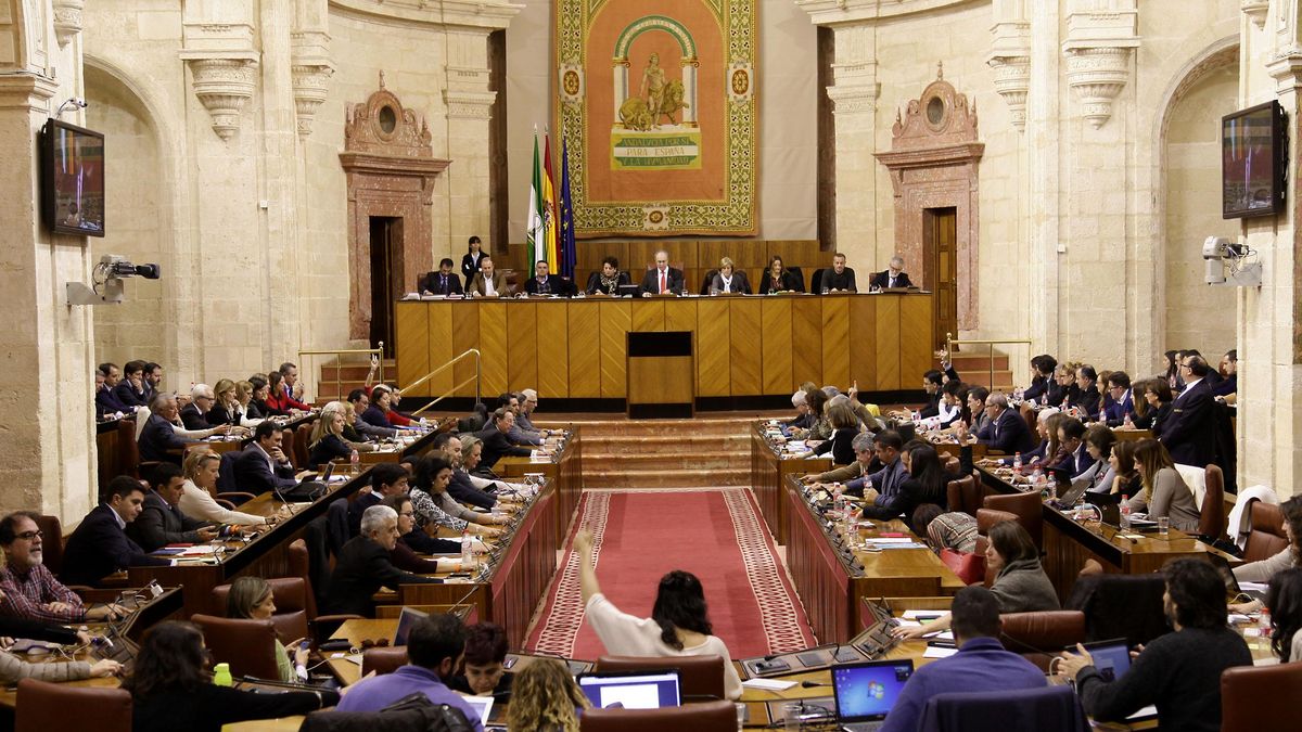 Pleno del Parlamento de Andalucía.