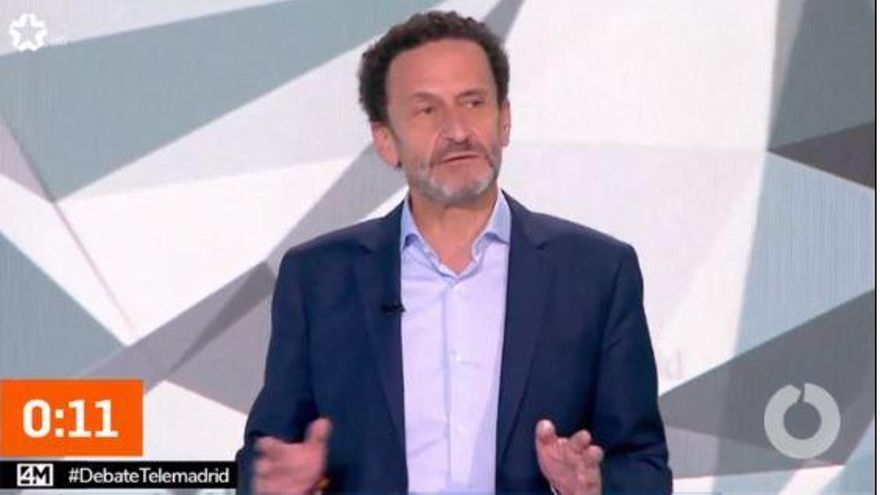 Edmundo Bal en el debate de Telemadrid-.