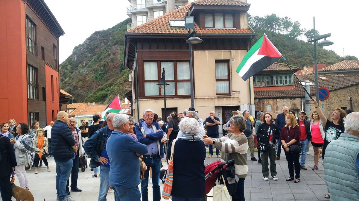 La manifestación en Candás.