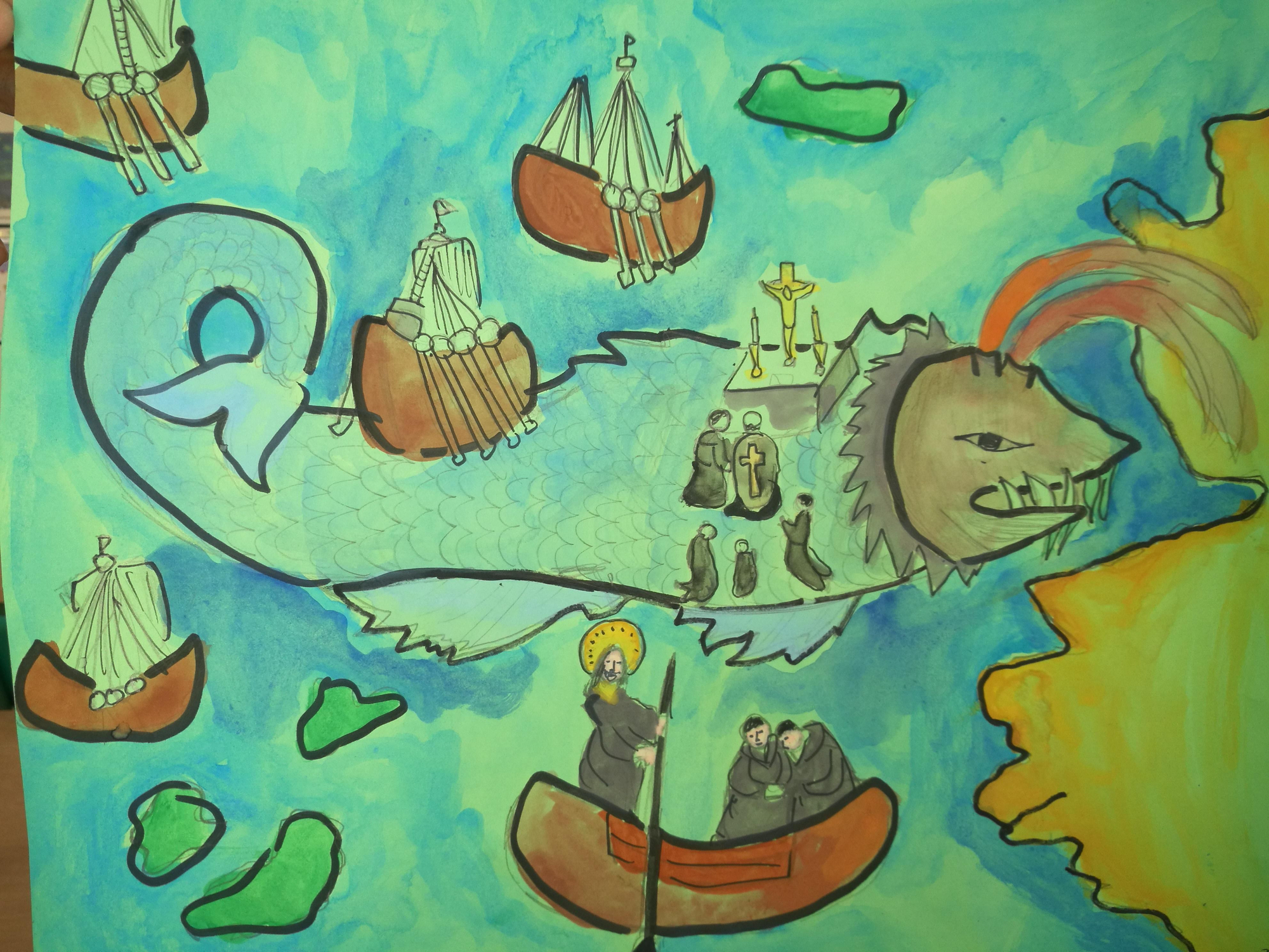 Ilustración de los alumnos.