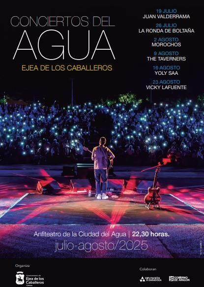 Cartel 'Conciertos del agua'