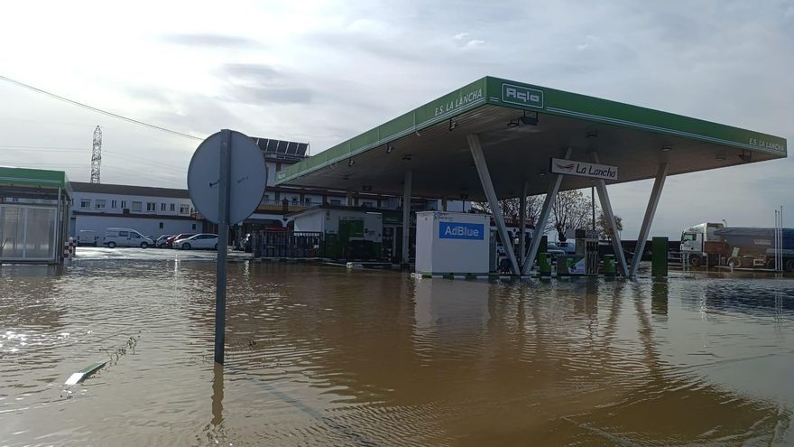 La Lancha, totalmente anegada tras las últimas lluvias