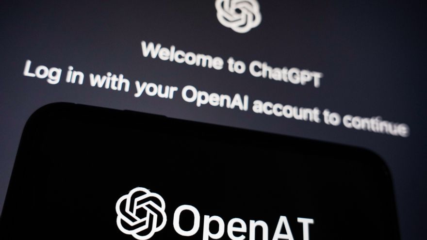 Fotografía de archivo, tomada el pasado 9 de marzo, en la que se registró el logo de la compañía OpenAI, desarrolladora del popular chatbot con inteligencia artificial ChatGPT. EFE/Wu Hao