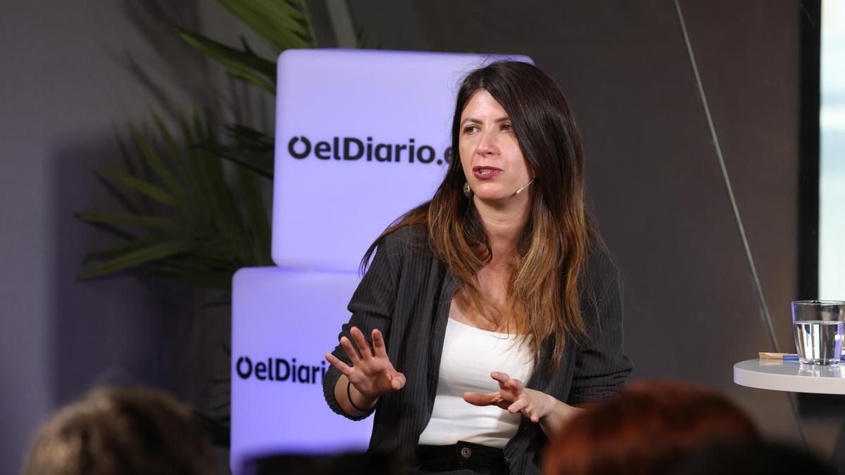 Ana Requena Aguilar, durante la presentación de su libro 'Provida'