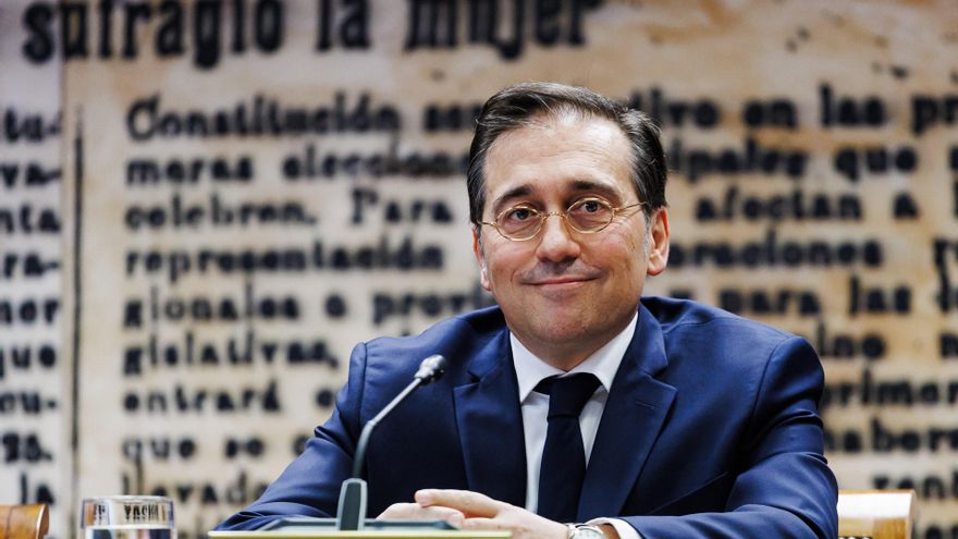 El ministro de Asuntos Exteriores, Unión Europea y Cooperación, José Manuel Albares, comparece en la Comisión de Asuntos Iberoamericanos, en el Senado, a 20 de diciembre de 2024, en Madrid (España). Durante su comparecencia, el ministro ha informado sobre