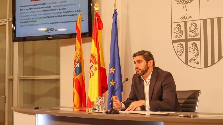 Vox acusa a los medios en Aragón de no hablar sobre los menores migrantes por estar "a la orden de partidos políticos"