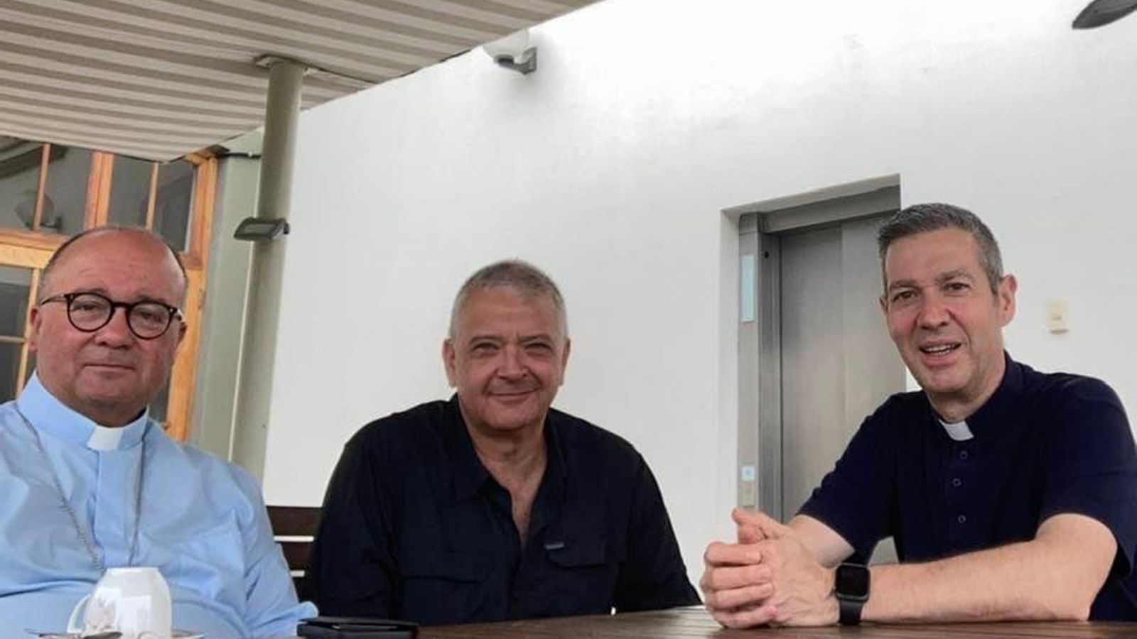 Pedro Salinas con Scicluna y Bertomeu