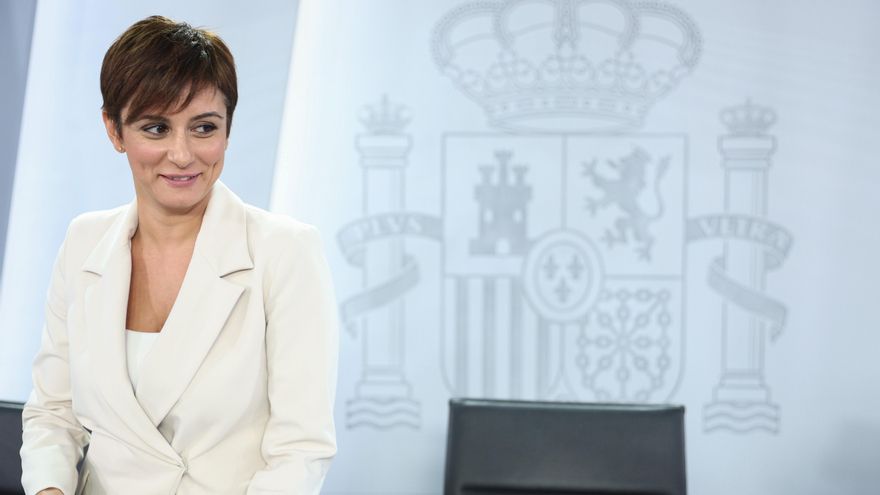 La ministra Portavoz y de Política Territorial, Isabel Rodríguez, durante una rueda de prensa posterior al Consejo de Ministros.
