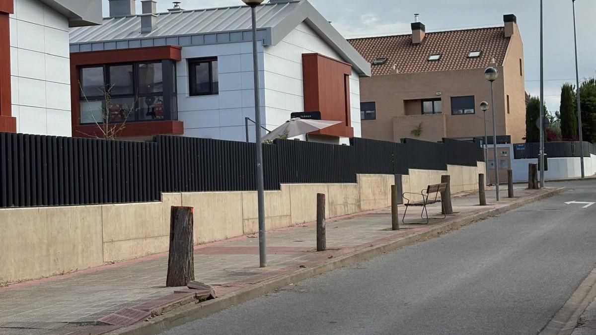 IU denuncia la tala de árboles en Lardero: "Confirma su desprecio por cualquier compromiso real frente al cambio climático"