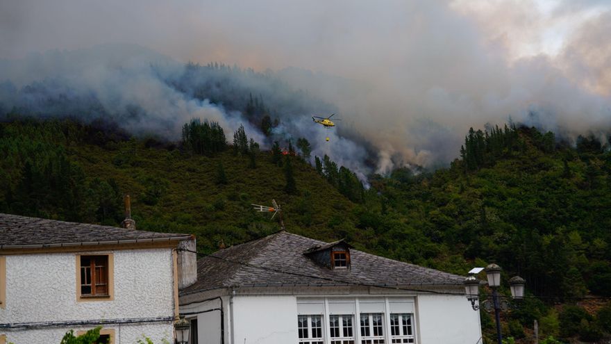 Asturias registra seis incendios, solo activo el de Ibias