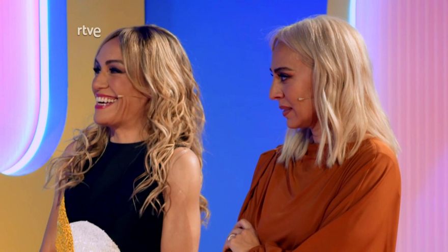 Luján Argüelles llegó a La 1 con 'Brigada Tech' y Mónica Naranjo, que conoció a su avatar: "Es muy sosa"