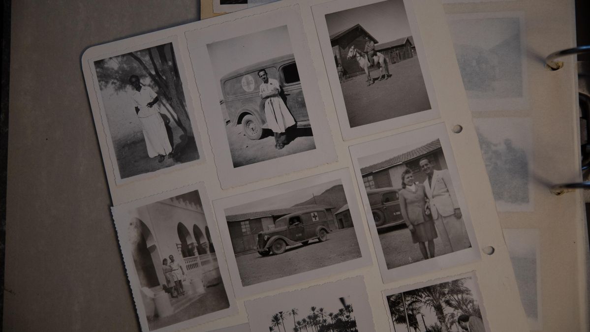 Fotografías de Arturo Hernández durante el exilio. Algunas corresponden a cuando estaba preso en los campos de Colomb-Béchar y Bou Arfa, de los que se encargó de ser médico.