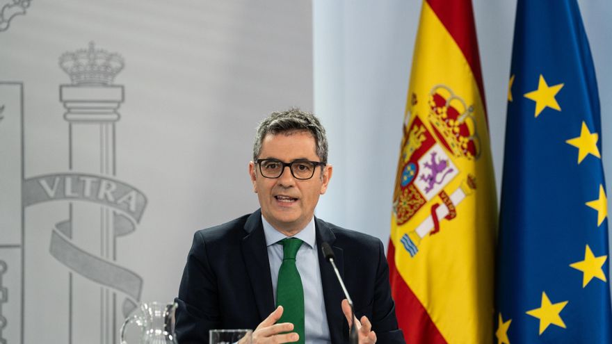 Archivo - El ministro de la Presidencia, Justicia y Relaciones con las Cortes, Félix Bolaños. Archivo.