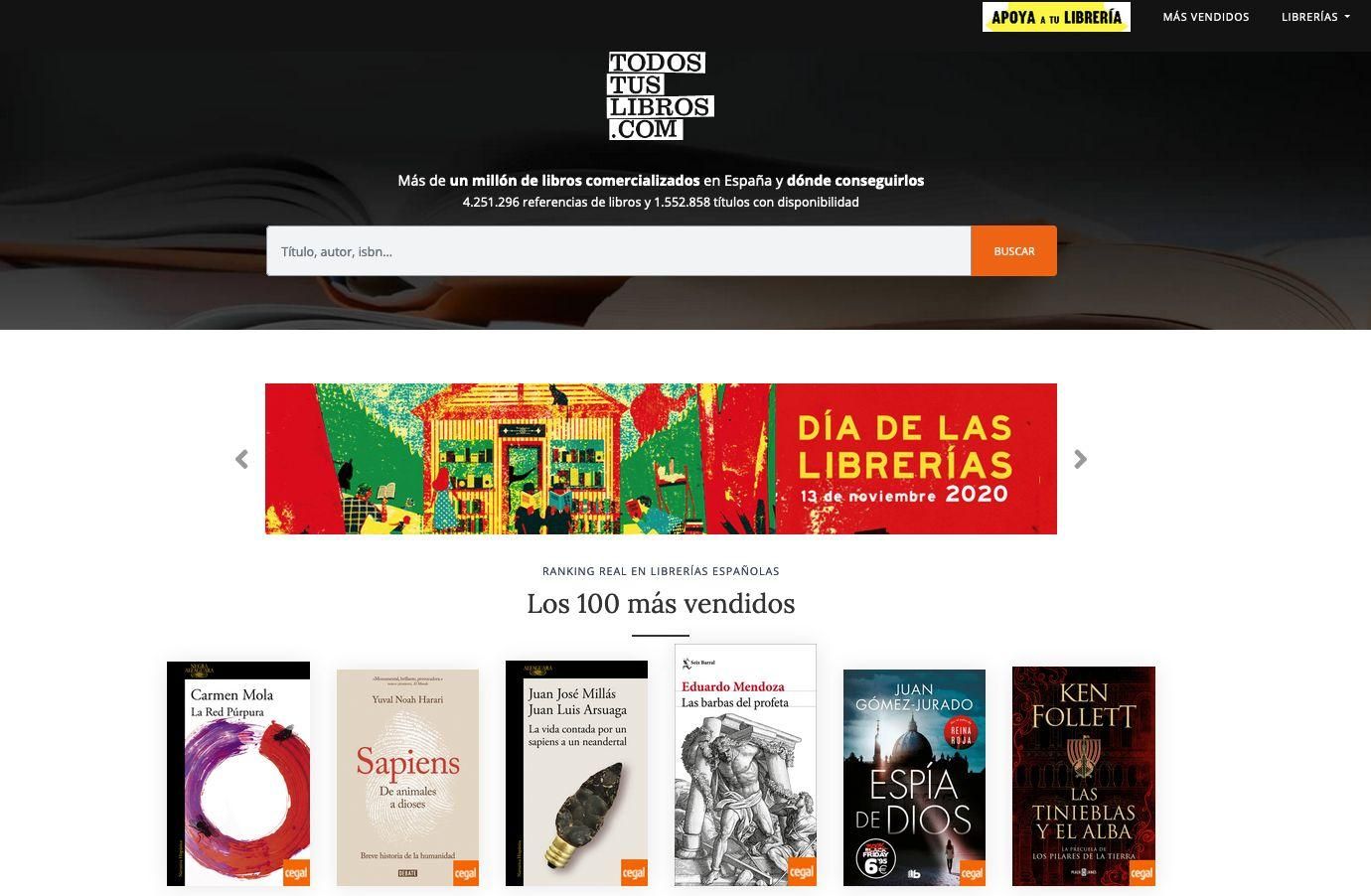 Web del proyecto todostuslibros