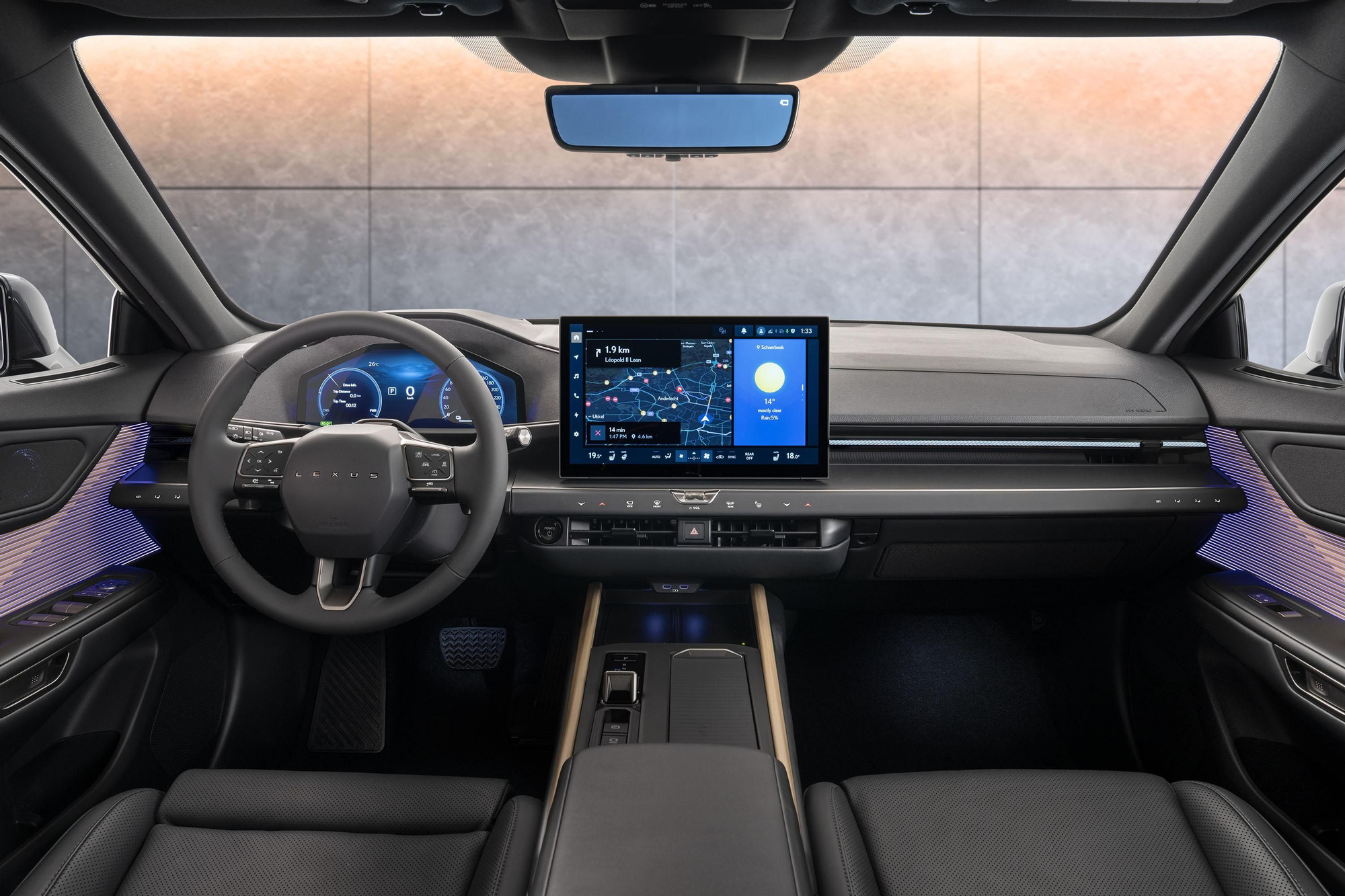 El interior del modelo japonés irradia refinamiento.