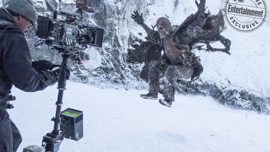 Imagen correspondiente al rodaje del capítulo 'Más allá del muro' (7X06)