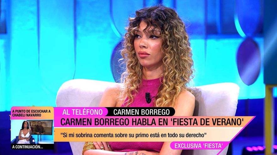 Carmen Borrego llamó a 'Fiesta' para apoyar a Alejandra Rubio ante una revelación: "Me parece feísimo"