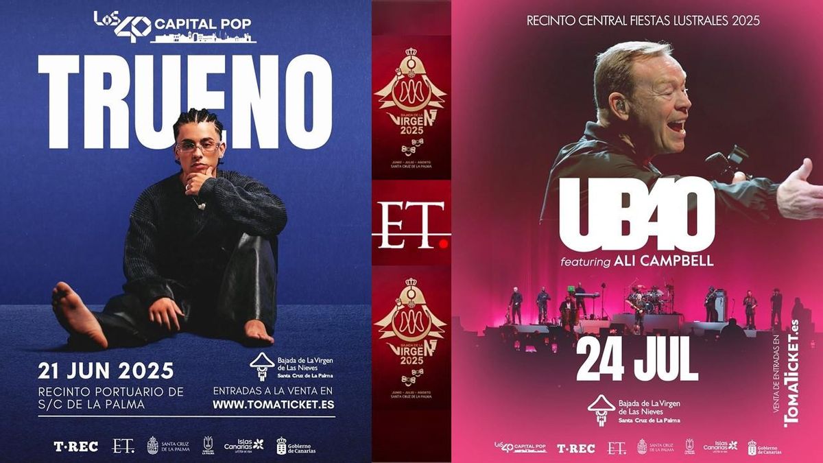 Salen a la venta las entradas para Trueno y UB40, dos de los artistas confirmados para la Bajada.