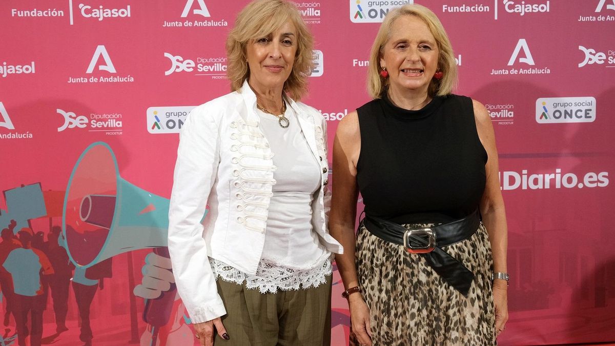 María José Rodríguez y Encarna Moreno, de la Asociación de Empresarias Sevillanas.