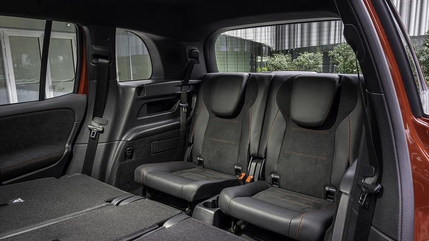 Tercera fila de asientos del EQB.