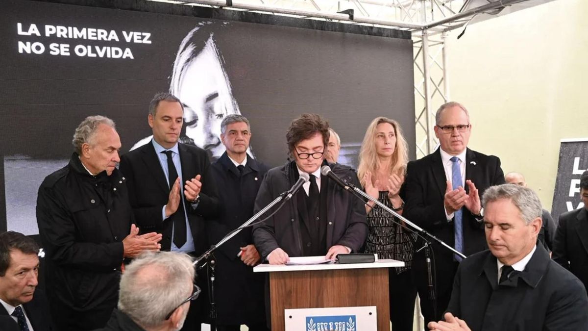 Milei en el acto por el atentado a la embajada de Israel: “Frente al terrorismo no puede haber tregua”