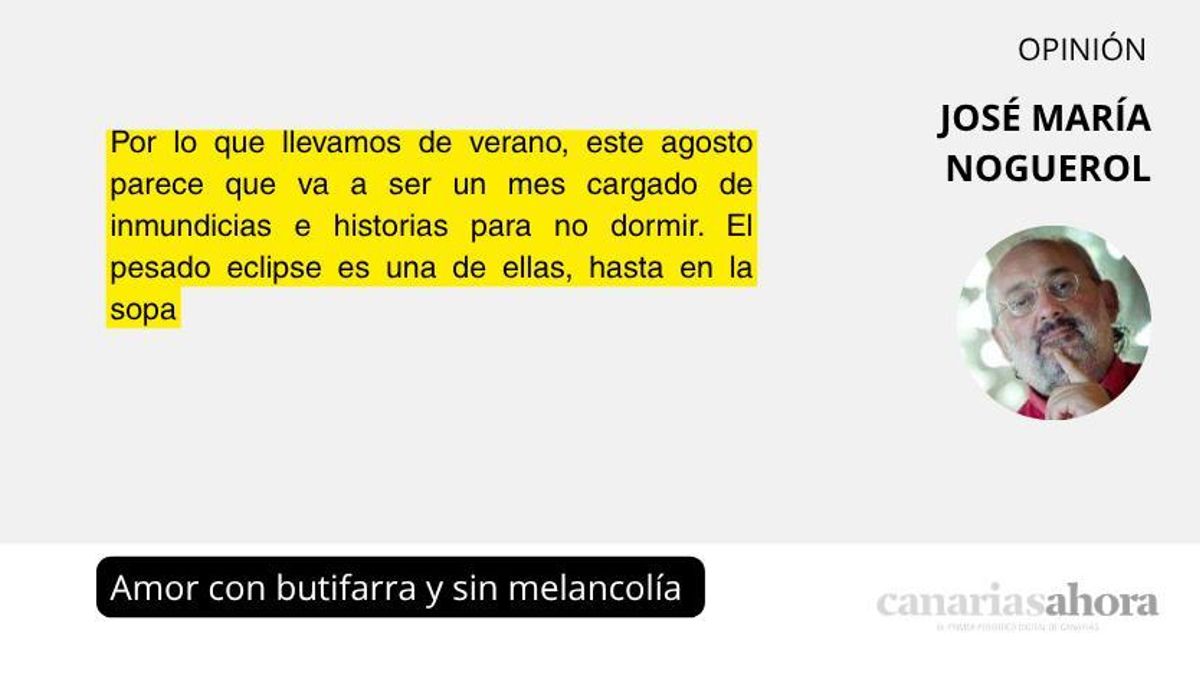 Amor con butifarra y sin melancolía