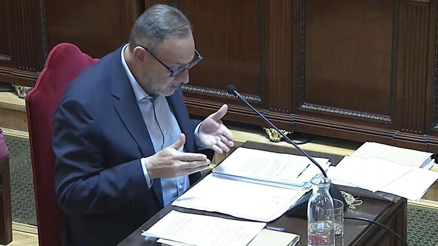 El exministro José Luis Ábalos durante su declaración en el Tribunal Supremo.