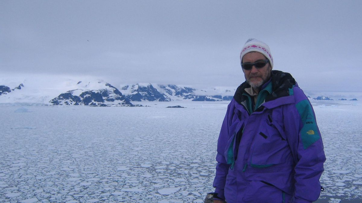 Jeronimo López en la Antártida